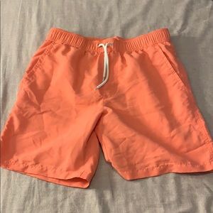 Men’s Orange Swim Shorts